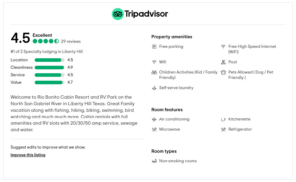 Rio Bonito RV Park Cabin Tripadvisor