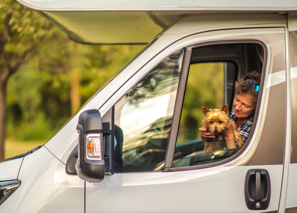 RV camping with dogs can be successful with some planning.