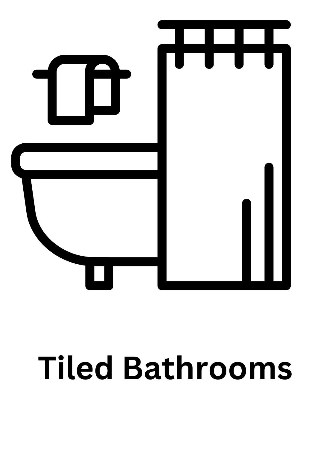 tiled bathrooms<br />
